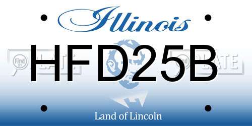 HFD25B Illinois License Plate