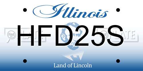 HFD25S Illinois License Plate