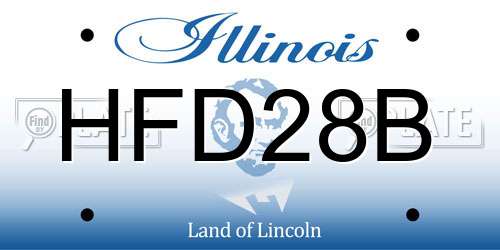 HFD28B Illinois License Plate