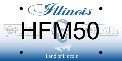 HFM50 Illinois License Plate