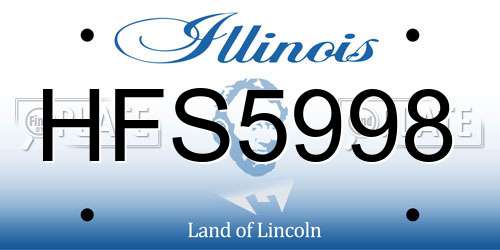 HFS5998 Illinois License Plate