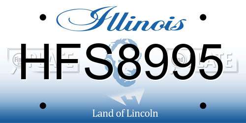 HFS8995 Illinois License Plate