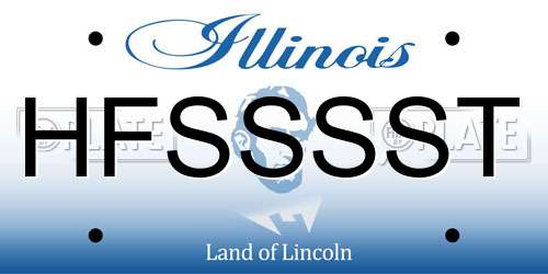 HFSSSST Illinois License Plate