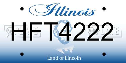 HFT4222 Illinois License Plate