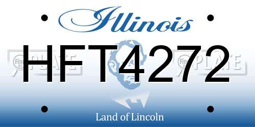 HFT4272 Illinois License Plate