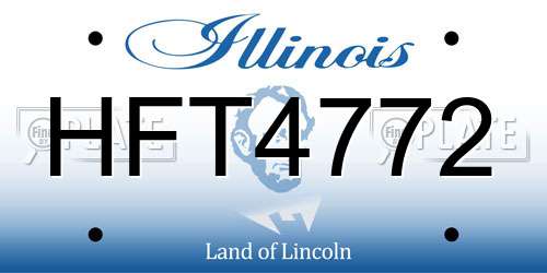 HFT4772 Illinois License Plate