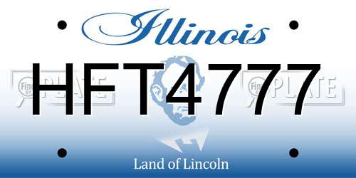 HFT4777 Illinois License Plate