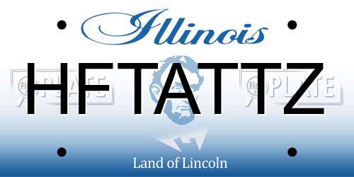 HFTATTZ Illinois License Plate