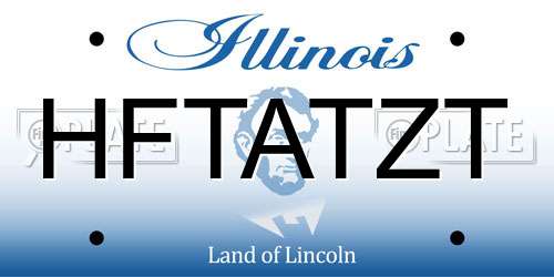 HFTATZT Illinois License Plate