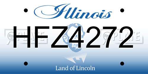HFZ4272 Illinois License Plate