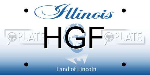 HGF Illinois License Plate