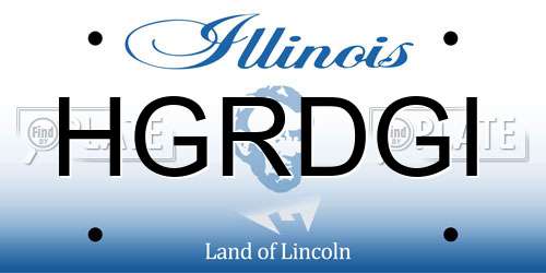 HGRDGI Illinois License Plate
