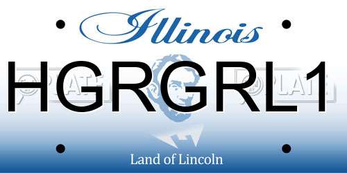 HGRGRL1 Illinois License Plate