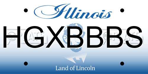 HGXBBBS Illinois License Plate