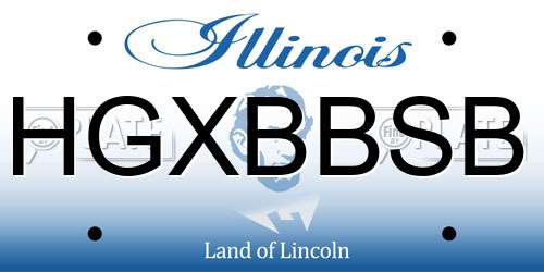 HGXBBSB Illinois License Plate