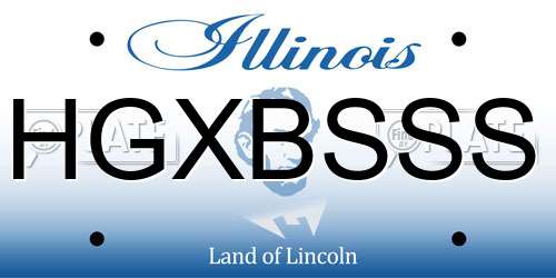 HGXBSSS Illinois License Plate