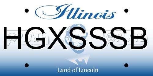 HGXSSSB Illinois License Plate