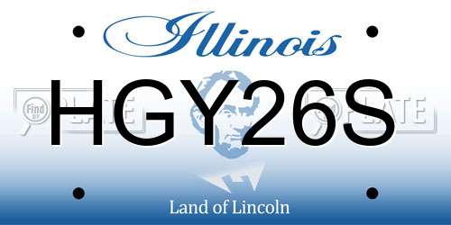 HGY26S Illinois License Plate