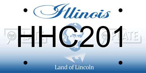 HHC201 Illinois License Plate
