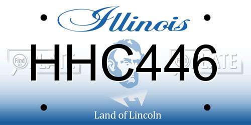 HHC446 Illinois License Plate
