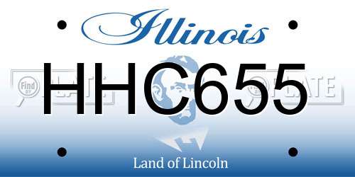 HHC655 Illinois License Plate