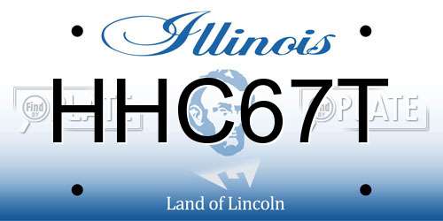 HHC67T Illinois License Plate