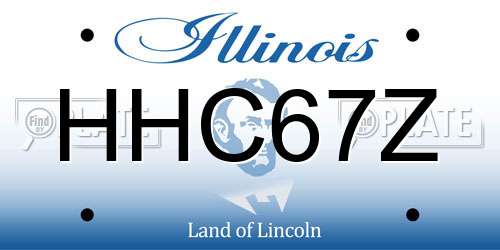 HHC67Z Illinois License Plate