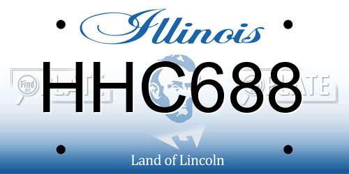 HHC688 Illinois License Plate