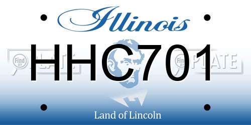 HHC701 Illinois License Plate