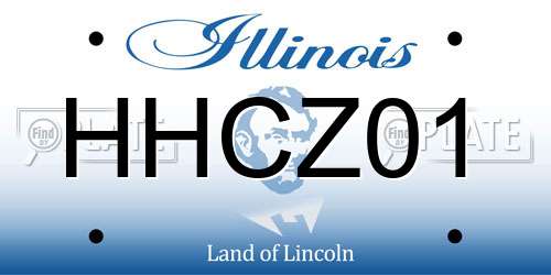 HHCZ01 Illinois License Plate