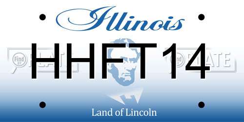 HHFT14 Illinois License Plate