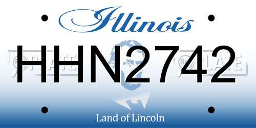 HHN2742 Illinois License Plate