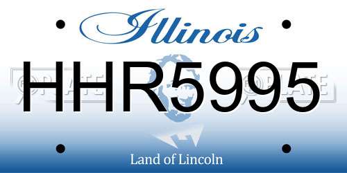 HHR5995 Illinois License Plate