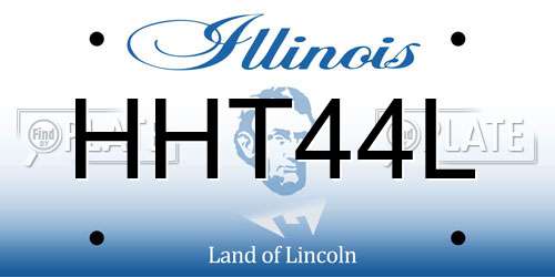 HHT44L Illinois License Plate