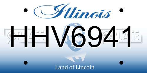 HHV6941 Illinois License Plate
