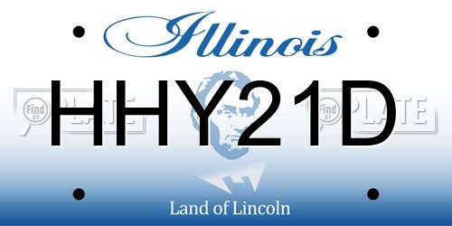 HHY21D Illinois License Plate