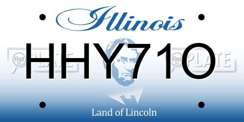 HHY71O Illinois License Plate