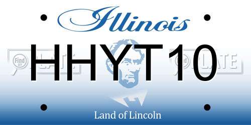 HHYT10 Illinois License Plate
