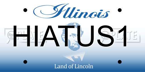 HIATUS1 Illinois License Plate