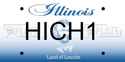 HICH1 Illinois License Plate