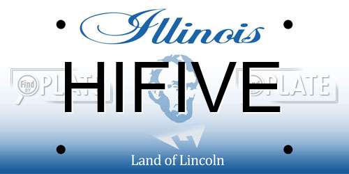 HIFIVE Illinois License Plate