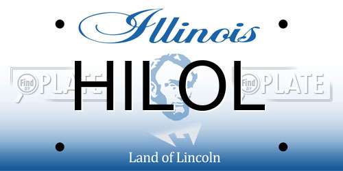 HILOL Illinois License Plate