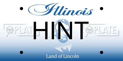HINT Illinois License Plate
