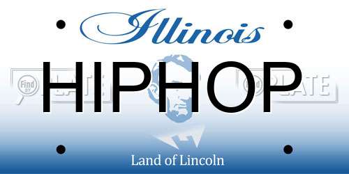 HIPHOP Illinois License Plate