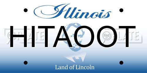 HITAOOT Illinois License Plate