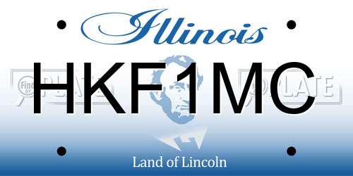 HKF1MC Illinois License Plate
