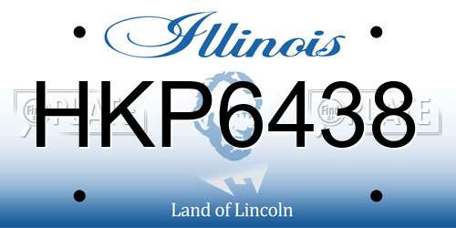 HKP6438 Illinois License Plate
