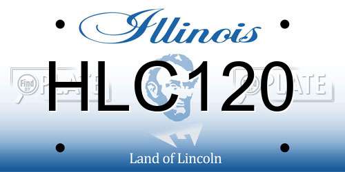 HLC120 Illinois License Plate