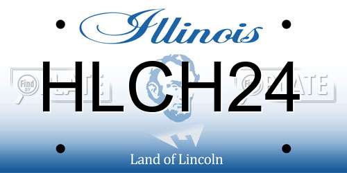 HLCH24 Illinois License Plate