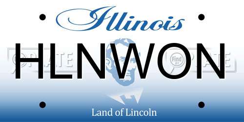 HLNWON Illinois License Plate